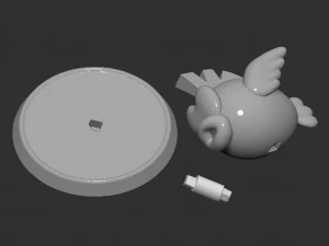 Mario Cheep Cheep Fish Based 3D Print Model