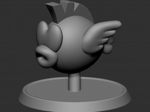 Mario Cheep Cheep Fish Based 3D Принт Модель