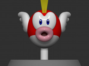 Mario Cheep Cheep Fish Based 3D Принт Модель