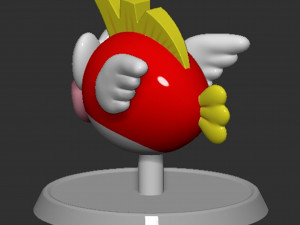 Mario Cheep Cheep Fish Based 3D Принт Модель