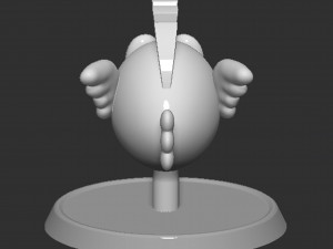 Mario Cheep Cheep Fish Based 3D Принт Модель
