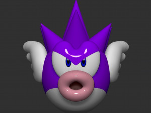 Mario Spiny Cheep Cheep Fish 3D प्रिंट मॉडल