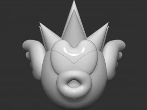 Mario Spiny Cheep Cheep Fish 3D Print Model