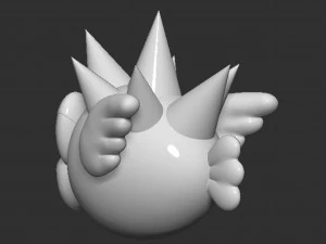 Mario Spiny Cheep Cheep Fish 3D Print Model