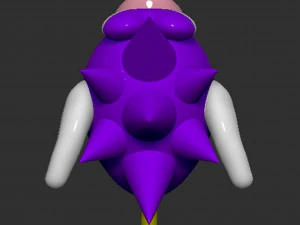 Mario Spiny Cheep Cheep Fish 3D Print Model