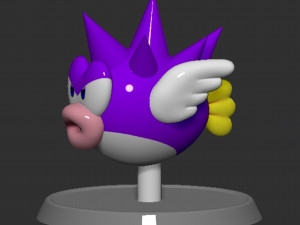 Mario Spiny Cheep Cheep Fish Modelo de Impressão 3D
