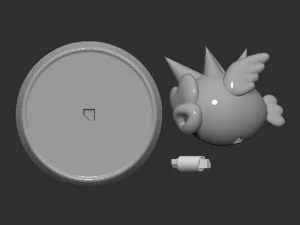 Mario Spiny Cheep Cheep Fish 3D Print Model