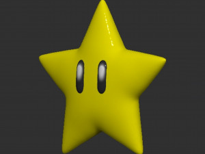 Mario Star 3Dプリントモデル