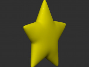 Mario Star 3Dプリントモデル