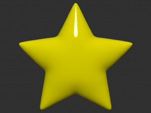 Mario Star 3Dプリントモデル