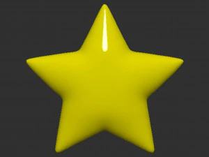 Mario Star 3D Print Model