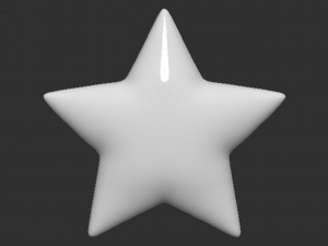 Mario Star 3Dプリントモデル
