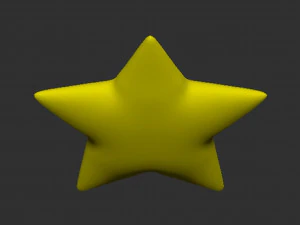 Mario Star 3D Print Model