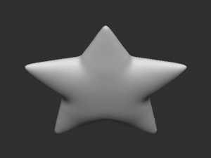 Mario Star 3Dプリントモデル