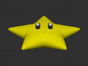 Mario Star 3D Print Model
