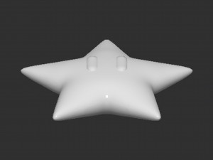 Mario Star 3Dプリントモデル