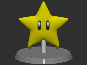 Mario Star Based 3D 프린트 모델