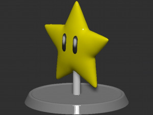 Mario Star Based 3D 프린트 모델