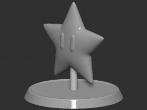 Mario Star Based 3D 프린트 모델