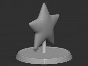 Mario Star Based 3D 프린트 모델