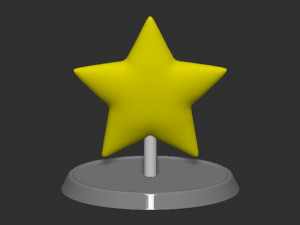 Mario Star Based 3D 프린트 모델