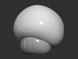 Mario Mushroom 3D-printmodel