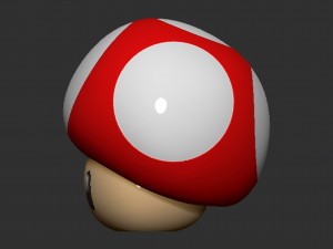 Mario Mushroom 3D-printmodel