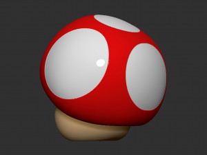 Mario Mushroom 3D-printmodel
