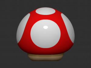 Mario Mushroom 3D-printmodel