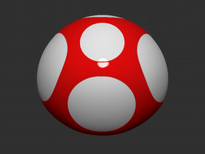 Mario Mushroom 3D-printmodel