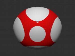 Mario Mushroom 3D-printmodel