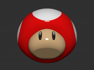 Mario Mushroom 3D-printmodel