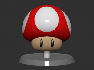 Mario Mushroom Based 3D Print Model
