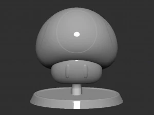 Mario Mushroom Based 3D Print Model