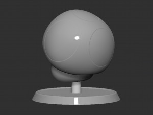 Mario Mushroom Based 3Dプリントモデル