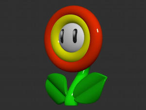 Mario Flower 3D Print Model