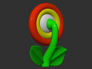 Mario Flower 3D Print Model