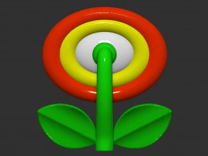 Mario Flower 3D Print Model