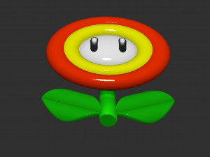 Mario Flower 3D Print Model