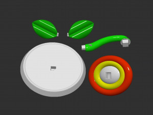 Mario Flower Based 3D Druckmodell