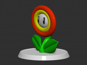 Mario Flower Based 3D Druckmodell