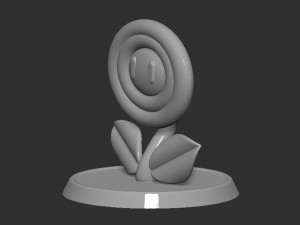 Mario Flower Based 3D Druckmodell