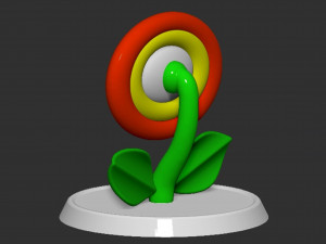 Mario Flower Based 3D Druckmodell