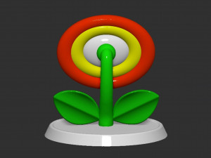 Mario Flower Based 3D Druckmodell