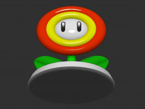Mario basato sui fiori Modello di stampa 3D