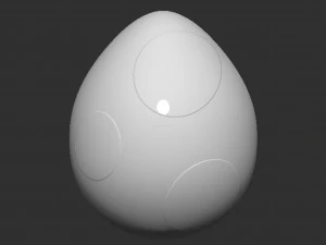 Yoshi Egg 3D Print Model