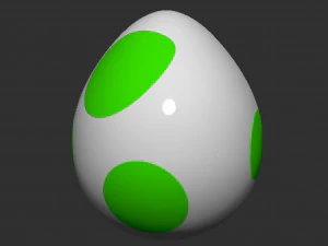 Yoshi Egg 3D Print Model