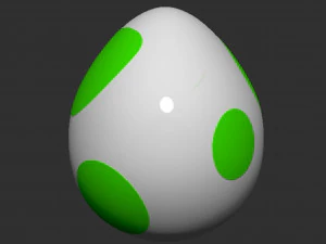 Yoshi Egg 3D Print Model
