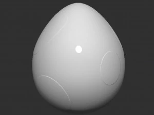 Yoshi Egg 3D Print Model