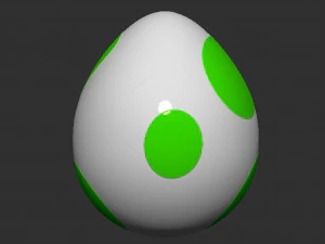 Yoshi Egg 3D Print Model